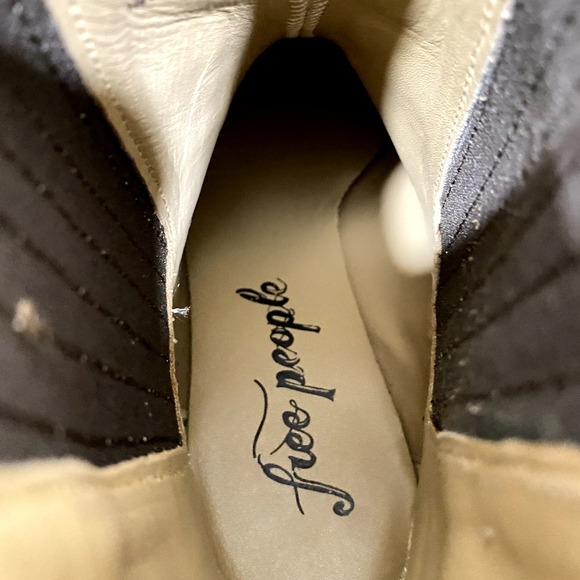 Free People New Frontier Western Chelsea Boho Ankle Boot 38 8 - Picture 7 of 10